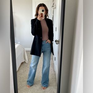 Theory Blazer Jacket with Satin Detail Size 2